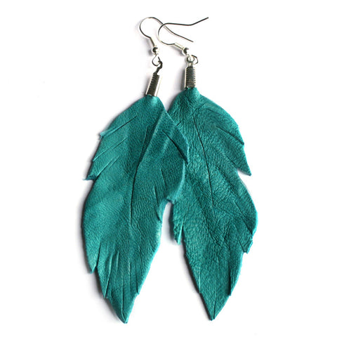 Feather Shaped Turquoise